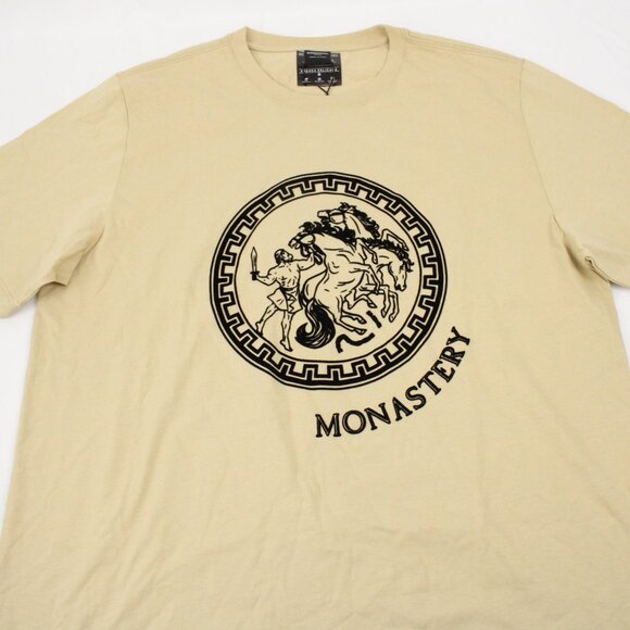 Tan and Black Short Sleeve Tee with Mohave Graphic - Picture 3 of 12